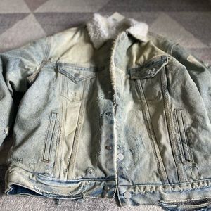 NWT MNML skeleton denim jacket size large